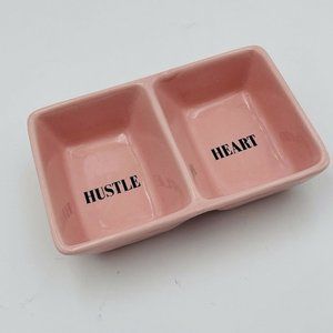 HUSTLE | HEART bebe Trinket Dish Pink Ceramic